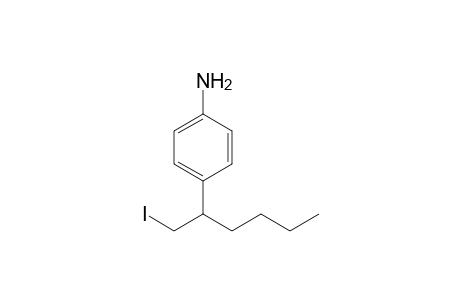 4-(1-iodanylhexan-2-yl)aniline