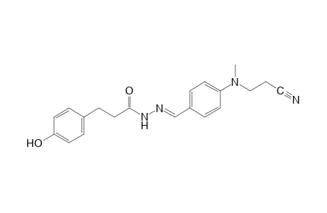p-hydroxyhydrocinnamic acid, {p- [ (2-cyanoethyl)methylamino]-benzylidene} hydrazide