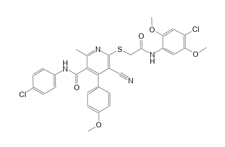 3-pyridinecarboxamide, 6-[[2-[(4-chloro-2,5-dimethoxyphenyl)amino]-2-oxoethyl]thio]-N-(4-chlorophenyl)-5-cyano-4-(4-methoxyphenyl)-2-methyl-