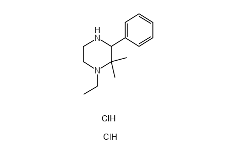 2,2-DIMETHYL-1-ETHYL-3-PHENYLPIPERAZINE, DIHYDROCHLORIDE