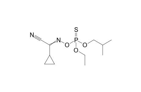 4,6-Dioxa-3-aza-5-phosphanon-2-enenitrile, 2-cyclopropyl-5-ethoxy-8-methyl-, 5-sulfide