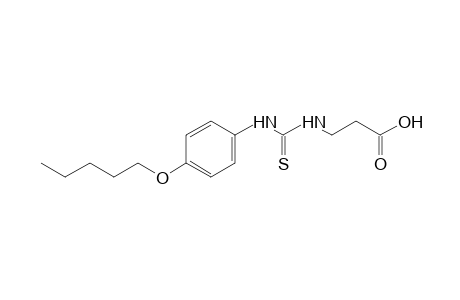 3-{3-[p-(pentyloxy)phenyl]-2-thioureido}propionic acid