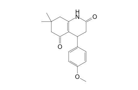 4-(4-Methoxyphenyl)-7,7-dimethyl-3,4,6,8-tetrahydro-1H-quinoline-2,5-dione