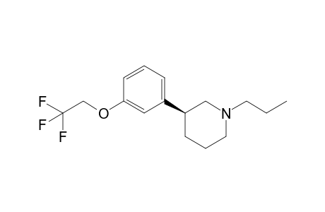 (3S)-1-propyl-3-[3-(2,2,2-trifluoroethoxy)phenyl]piperidine