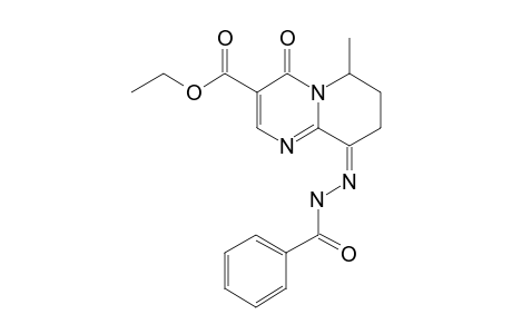 Z-ETHYL-9-BENZOYLHYDRAZONO-6-METHYL-4-OXO-6,7,8,9-TETRAHYDRO-4H-PYRIDO-[1,2-A]-PYRIMIDINE-3-CARBOXYLATE