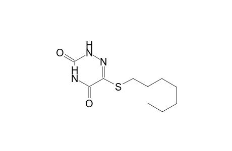 1,2,4-triazine-3,5(2H,4H)-dione, 6-(heptylthio)-