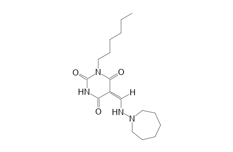 (5E)-5-[(hexahydro-1H-azepin-1-ylamino)methylene]-1-hexyl-2,4,6(1H,3H,5H)-pyrimidinetrione