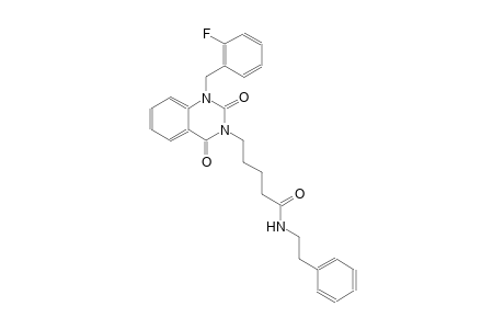 5-(1-(2-fluorobenzyl)-2,4-dioxo-1,4-dihydro-3(2H)-quinazolinyl)-N-(2-phenylethyl)pentanamide