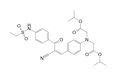 Glycine, N-[4-[2-cyano-3-[4-[(ethylsulfonyl)amino]phenyl]-3-oxo-1-propen-1-yl]phenyl]-N-[2-(1-methylethoxy)-2-oxoethyl]-, 1-methylethyl ester
