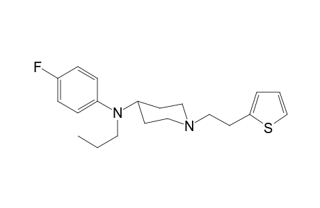 N-(4-Fluorophenyl)-N-propyl-1-[2-(thiophen-2-yl)ethyl]piperidin-4-amine