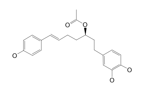 (3S)-3-ACETOXY-1-(3,4-DIHYDROXYPHENYL)-7-(4-HYDROXYPHENYL)-(6E)-6-HEPTENE