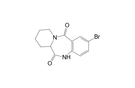 2-Bromo-7,8,9,10-tetrahydropyrido[2,1-c][1,4]benzodiazepine-6,12(5H,6aH)-dione