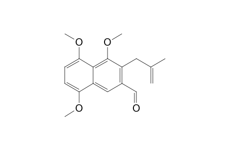 4,5,8-Trimethoxy-3-(2-methylprop-2-enyl)naphthalene-2-carbaldehyde