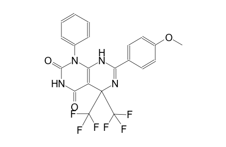 7-(4-methoxyphenyl)-1-phenyl-5,5-bis(trifluoromethyl)-5,8-dihydropyrimido[4,5-d]pyrimidine-2,4(1H,3H)-dione