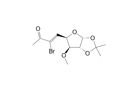 .alpha.-D-xylo-Oct-5-enofuranos-7-ulose, 6-bromo-5,6,8-trideoxy-3-O-methyl-1,2-O-(1-methylethylidene)-, (Z)-