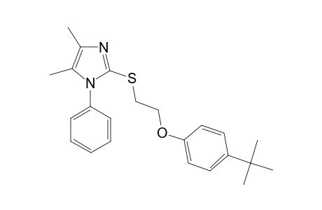 1H-Imidazole, 2-[2-(4-tert-butylphenoxy)ethylsulfanyl]-4,5-dimethyl-1-phenyl-