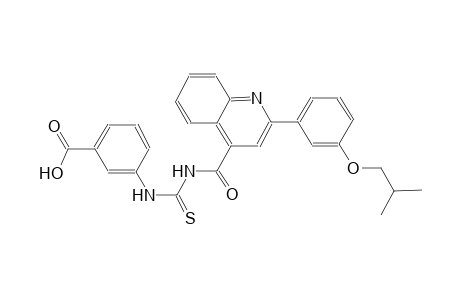 3-{[({[2-(3-isobutoxyphenyl)-4-quinolinyl]carbonyl}amino)carbothioyl]amino}benzoic acid