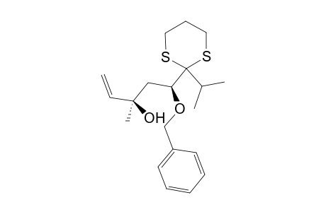 (3R,5S)-3-methyl-5-phenylmethoxy-5-(2-propan-2-yl-1,3-dithian-2-yl)-1-penten-3-ol