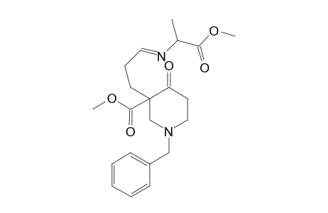 Methyl N-[3-(1'-benzyl-3'-methoxycarbonyl-4'-oxopiperidyl)propylidene]alaninate