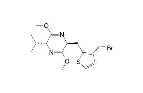 3-Bromomethyl-2-[(2R,5S)-2,5-dihydro-3,6-dimethoxy-2-isopropyl-5-pyrazinyl]-methylthiophene