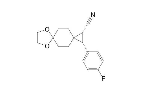 (1R*,2R*)-2-(4-Fluorophenyl)-7,10-dioxadispiro[2.2.4.2]dodecane-1-carbonitrile