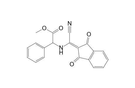 Benzeneacetic acid, .alpha.-[[cyano(1,3-dihydro-1,3-dioxo-2H-inden-2-ylidene)methyl]amino]-, methyl ester