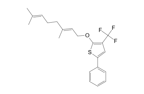2-(3,7-DIMETHYLOCTA-2,6-DIENYLOXY)-5-PHENYL-3-(TRIFLUOROMETHYL)-THIOPHENE
