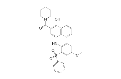 Methanone, [4-[[4-(dimethylamino)-2-(phenylsulfonyl)phenyl]amino]-1-hydroxy-2-naphthalenyl]-1-piperidinyl-
