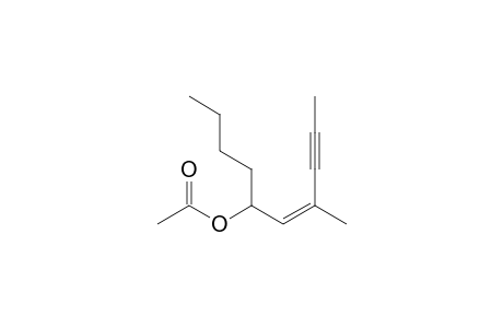 (Z)-7-methyldec-6-en-8-yn-5-yl acetate