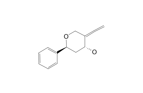 (2S*,4R*)-4-HYDROXY-2-PHENYL-5-VINYLIDENE-TETRAHYDROPYRAN