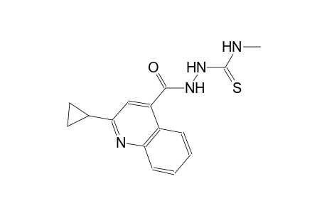 2-[(2-cyclopropyl-4-quinolinyl)carbonyl]-N-methylhydrazinecarbothioamide