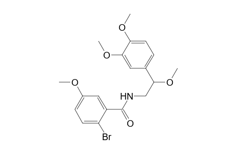 Benzamide, 2-bromo-N-[2-(3,4-dimethoxyphenyl)-2-methoxyethyl]-5-methoxy-