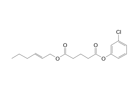 Glutaric acid, hex-2-en-1-yl 3-chlorophenyl ester