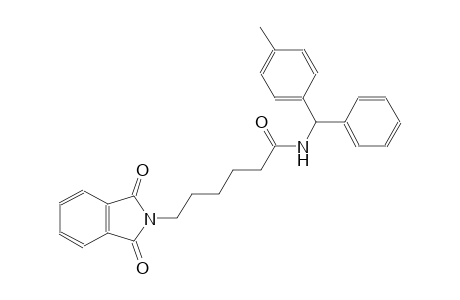 6-(1,3-dioxo-1,3-dihydro-2H-isoindol-2-yl)-N-[(4-methylphenyl)(phenyl)methyl]hexanamide