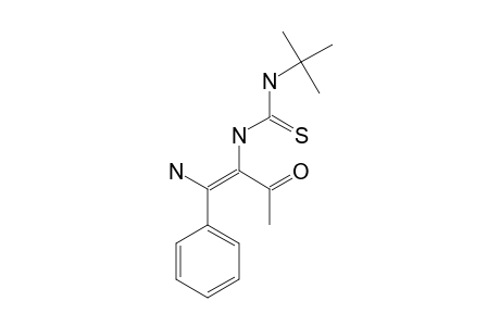 N-(1-ACETYL-2-AMINO-2-PHENYLETHENYL)-N'-(TERT.-BUTYL)-THIOUREA