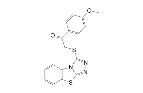 ethanone, 1-(4-methoxyphenyl)-2-([1,2,4]triazolo[3,4-b]benzothiazol-3-ylthio)-