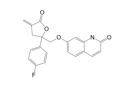 7-[[2-(4-FLUOROPHENYL)-2,3,4,5-TETRAHYDRO-4-METHYLENE-5-OXO-2-FURANYL]-METHOXY]-QUINOLIN-2(1H)-ONE