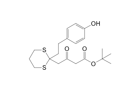 tert-Butyl 4-(2-(4-hydroxyphenethyl)-1,3-dithian-2-yl)-3-oxobutanoate