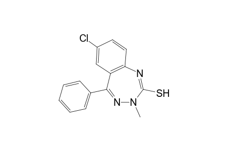 7-Chloro-3-methyl-5-phenyl-1,3-dihydro-2H-1,3,4-benzotriazepine-2-thione