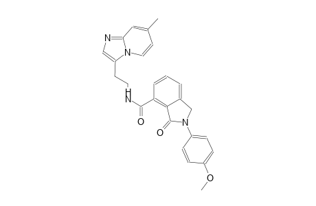 1H-isoindole-4-carboxamide, 2,3-dihydro-2-(4-methoxyphenyl)-N-[2-(7-methylimidazo[1,2-a]pyridin-3-yl)ethyl]-3-oxo-