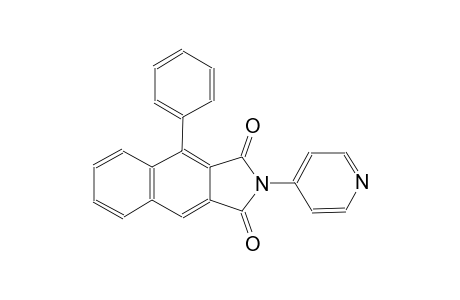 1H-benz[f]isoindole-1,3(2H)-dione, 4-phenyl-2-(4-pyridinyl)-
