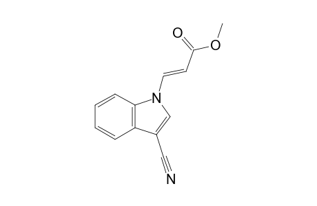 (E)-3-(3-cyano-1-indolyl)-2-propenoic acid methyl ester
