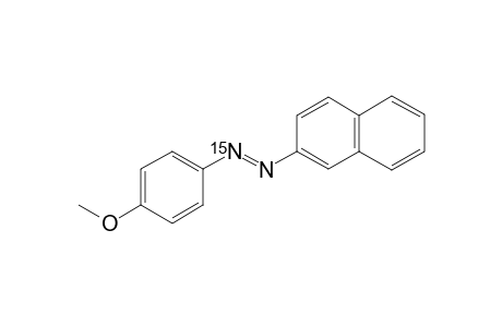 (E)-1-(4-methoxyphenyl)-2-(2-naphthyl)diazene, 15N isotopic labeled