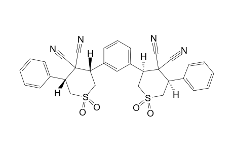 3,3'-(1,3-PHENYLENE)-BIS-(5-PHENYL-TETRAHYDRO-4H-THIOPYRAN-4,4-DICARBONITRILE-1,1-DIOXIDE)