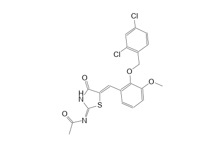 acetamide, N-[(2E,5Z)-5-[[2-[(2,4-dichlorophenyl)methoxy]-3-methoxyphenyl]methylene]-4-oxothiazolidinylidene]-
