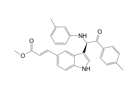 (E)-Methyl 3-(3-(2-oxo-2-p-tolyl-1-(m-tolylamino)ethyl)-1H-indol-5-yl)acrylate
