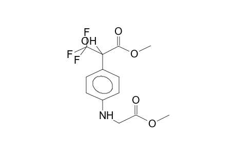 N-[4-(1-HYDROXY-1-METHOXYCARBONYL-2,2,2-TRIFLUOROETHYL)PHENYL]GLYCINE,METHYL ESTER