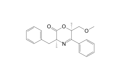 (3S,6R)-3-Benzyl-6-(methoxymethyl)-3,6-dimethyl-5-phenyl-3H-1,4-oxazin-2(6H)-one