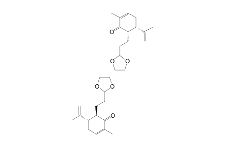 6-((1,3-DIOXOLAN-2-YL))-2-ETHYL)-5-ISOPROPENYL-2-METHYL-2-CYCLOHEXEN-1-ONE
