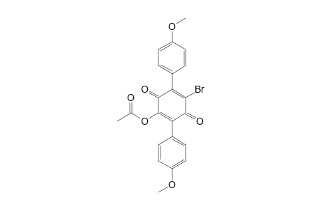 5-Bromo-3,6-bis(4'-methoxyphenyl)-1,4-benzoquinon-2-yl acetate